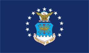 Air Force 2 x 3 Nylon Dyed Flag (USA Made)