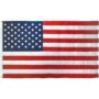 50 Star USA Cotton Embroidered Outdoor Flag 5 x 9 1/2 ft (USA Made)
