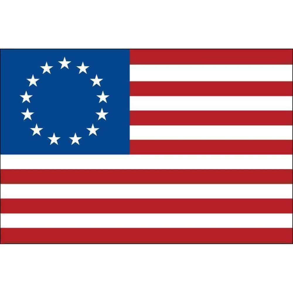 Eder Flag Betsy Ross Flag 5x8 ft  Nylon Fully Sewn Flag (USA Made)