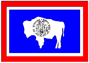 vendor-unknown Country & National Flags Wyoming 3 x 5 Poly-Max Flag (USA Made)