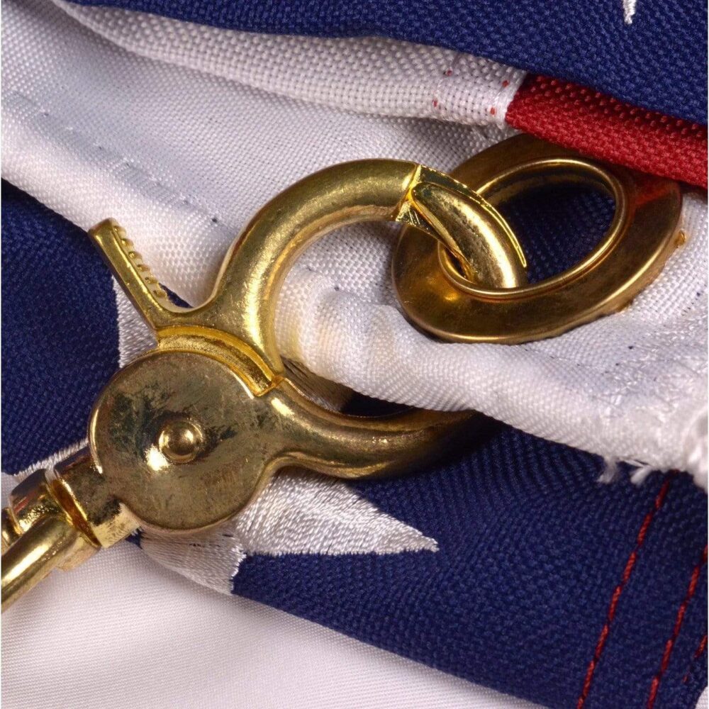 RU Flag USA Flag - bonus Lapel Pin - 50 Star Nylon Embroidered 3x5 foot