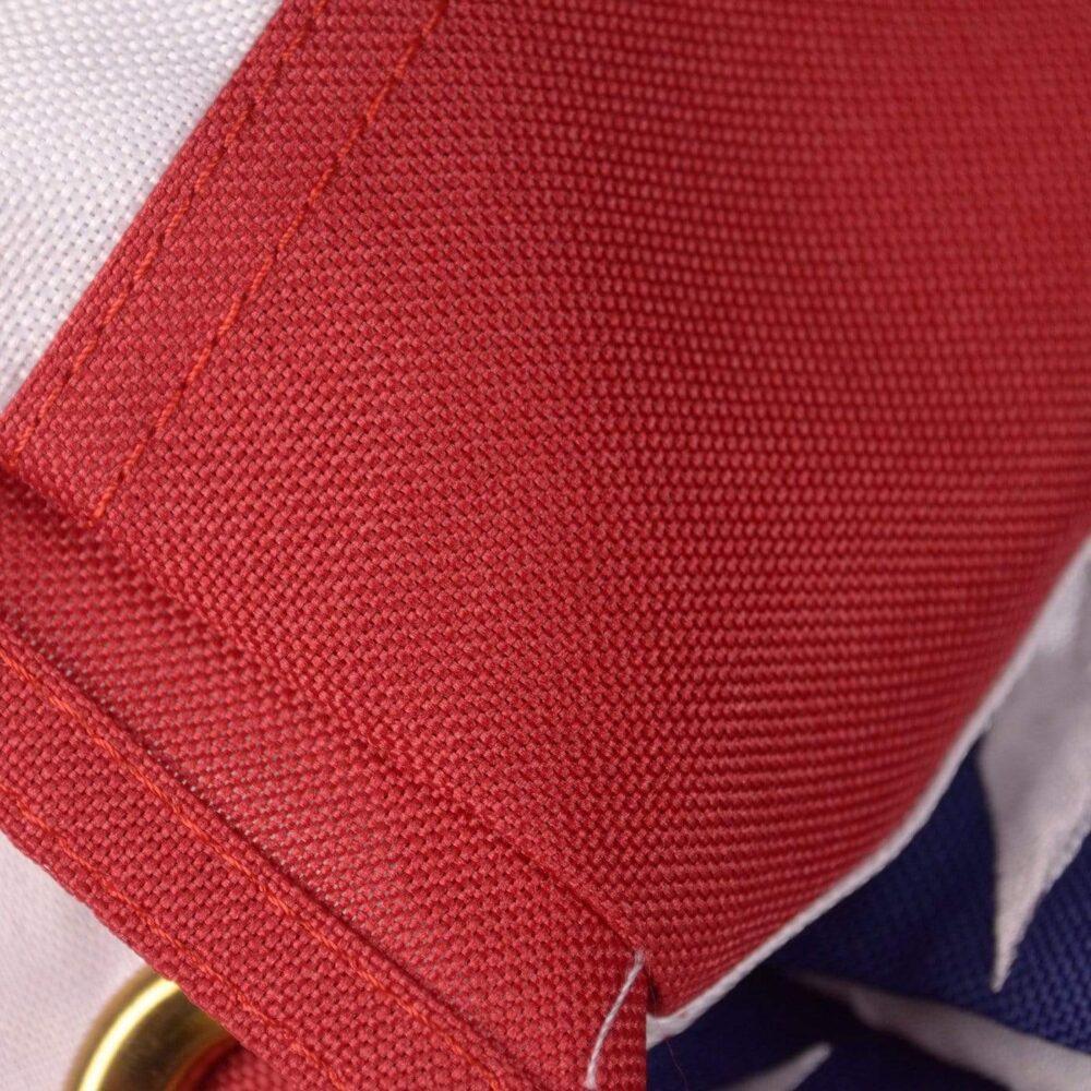 RU Flag USA Flag - bonus Lapel Pin - 50 Star Nylon Embroidered 3x5 foot