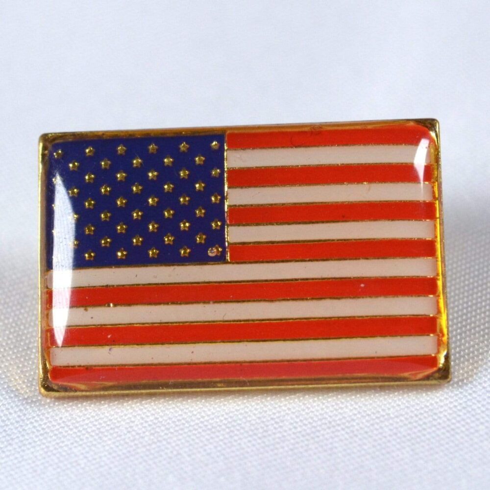 RU Flag USA Flag - bonus Lapel Pin - 50 Star Nylon Embroidered 3x5 foot