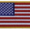 TCP Patch Yellow / 2x3 Inches US Flag Patch Small 3 Inch - 2 x 3 inch 50 Star American Flag
