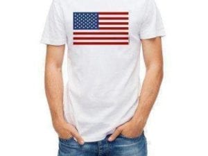 vendor-unknown T-Shirts Small / Cotton USA Flag T-shirt (medium)