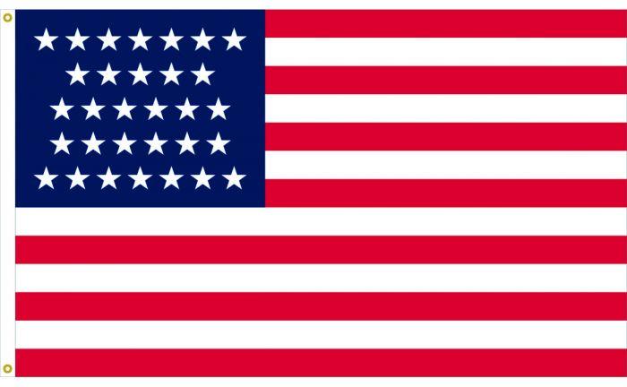 31 Star USA Flag - Nylon Embroidered California 5x8 ft